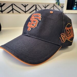 SF Giants Baseball Cap Hat Men's Women's Unisex‎ Embroidered Black Orange Merch